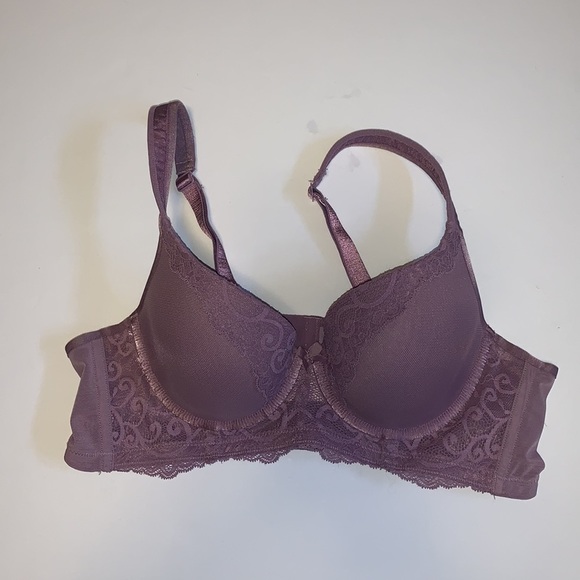 Déesse Lingerie Lavender Mesh and Lace Push Up Bra - Women’s Size 36B / B36 - Picture 2 of 9